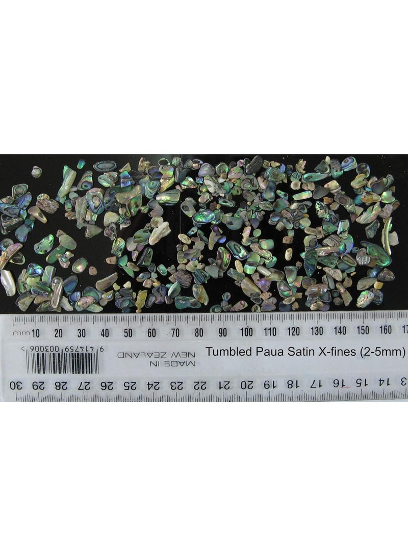 Ocean Shell Studios. Abalone (PÄua) Shell Pieces-7.05oz Pack-for Crafts, Jewelry Making, Resin Art, Inlay, Home Decorations, Fishtank Supplies, DIY Projects - Satin, X-Fines Size 0.07"- 0.19" (2-5 mm) 7.05oz (200grams) - Image 5