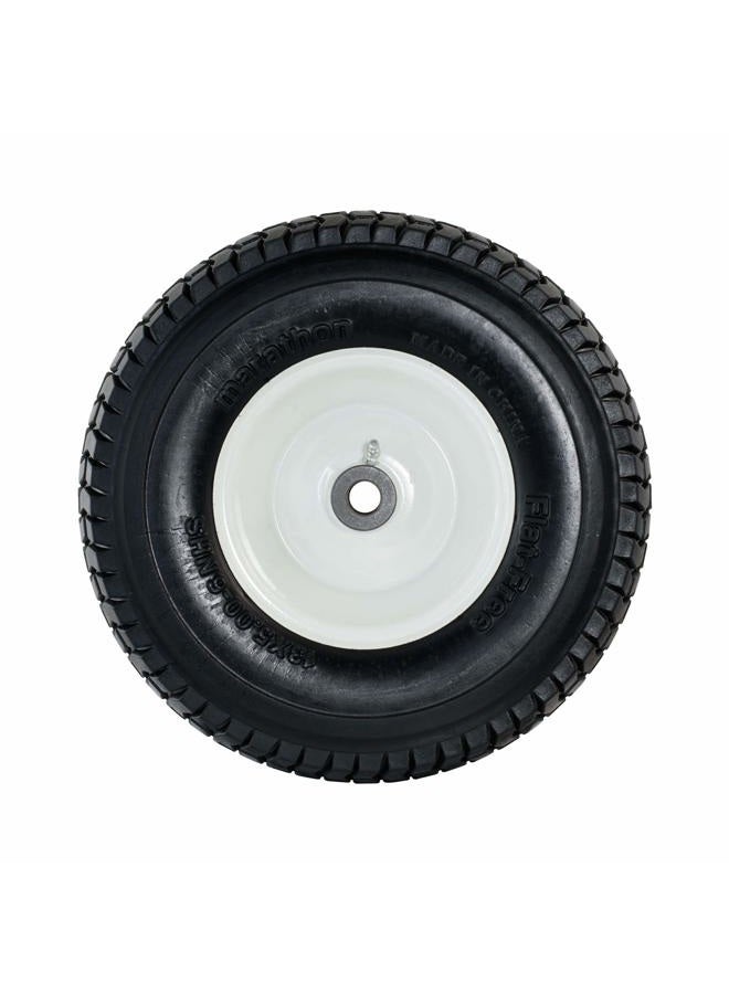 Marathon 30326 13x5.00-6" Flat Free Lawnmower Tire on Wheel 3" Hub, 3/4" Bushings - Image 2