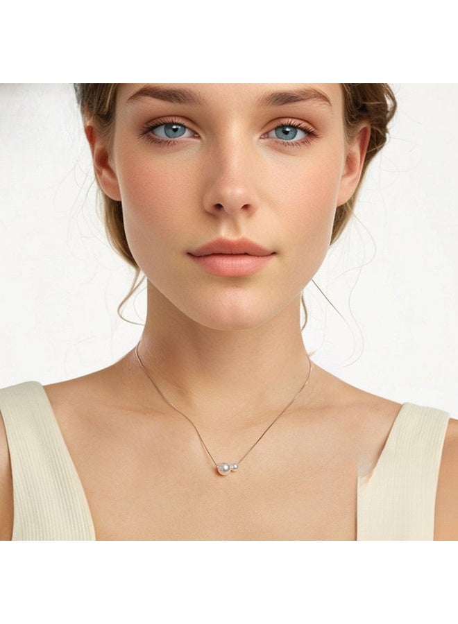 Original Shell Bead Choker Necklace - Elegant, Simple & Stylish 925 Silver - Image 4
