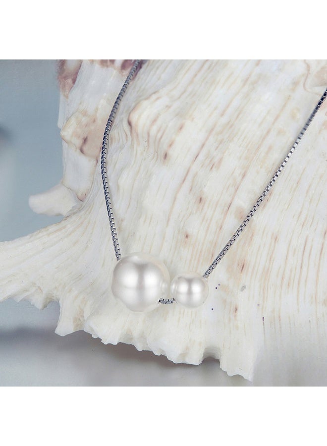 Original Shell Bead Choker Necklace - Elegant, Simple & Stylish 925 Silver - Image 5