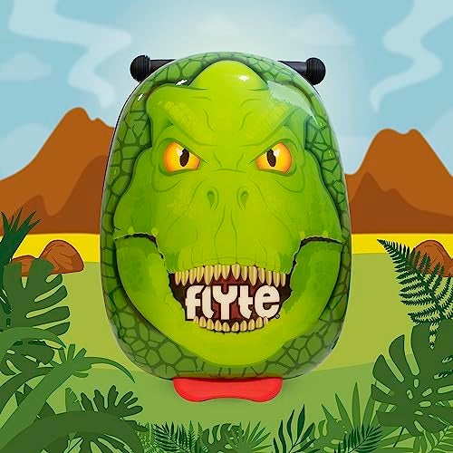 Flyte Darwin The Dino Scooter Suitcase - Rideable, Carry on Compliant 2-in-1 Children's Suitcases, 18 inch Ride on Suitcase for Kids, 25 Litre Capacity Kids' Luggage on Wheels for Children Aged 4+ - Image 2