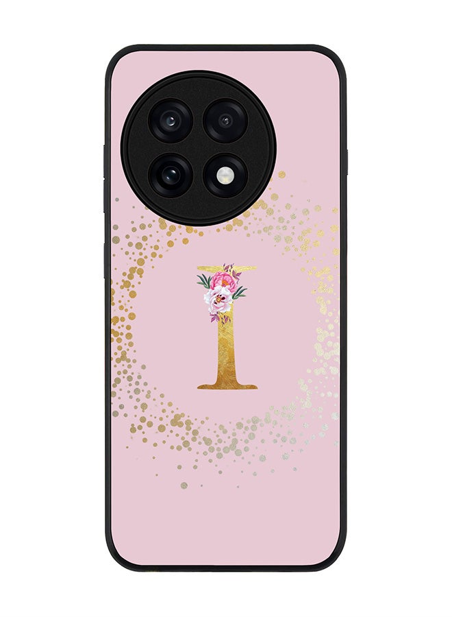 Stylizedd For OnePlus 13R / Ace 5 Pro Case,Slim fit Camera Protection, Shockproof Thin Phone cover  - Custom Monogram Floral - I  (Pink )