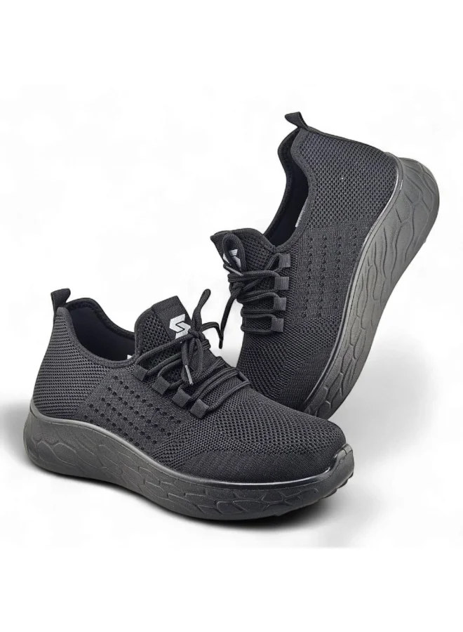 Stone Lightweight Knitted Sneakers
