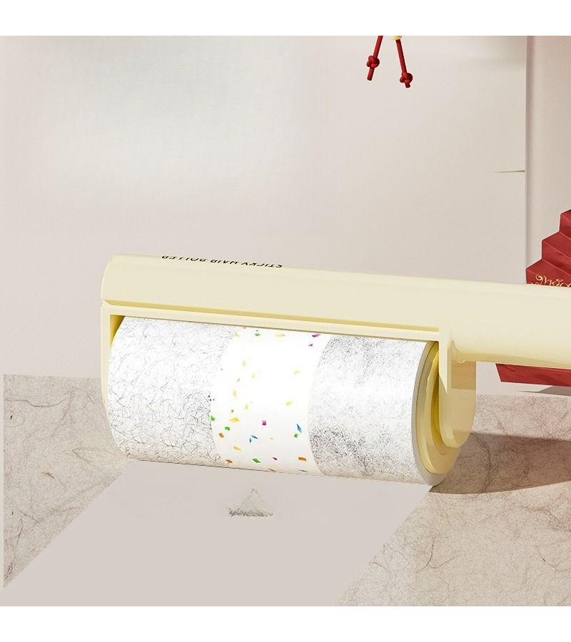 Pink White Lint Roller For Clothes Pet Hair Remover Sticky Brush - Image 4