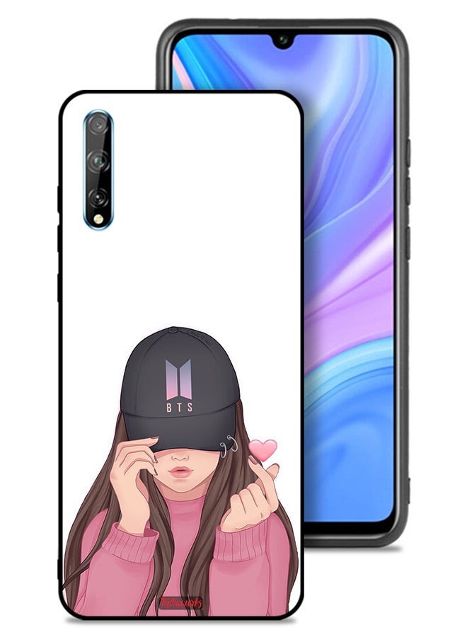 Tolwak Huawei Y8p Protective Case Cover Girl Making Snap - Image 1