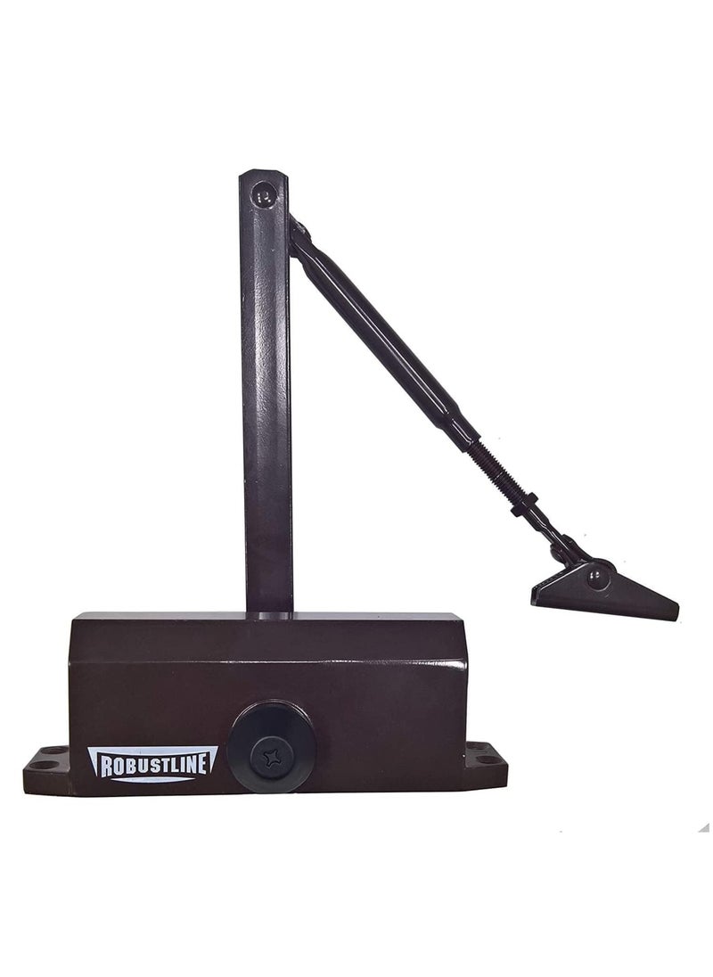ROBUSTLINE Robustline Heavy Duty Door Closer For Home and Commercial use- 5 YEARS WARRANTY - (1102 - Brown, Door Weight Capacity 25Kg - 45Kg)  - Image 1