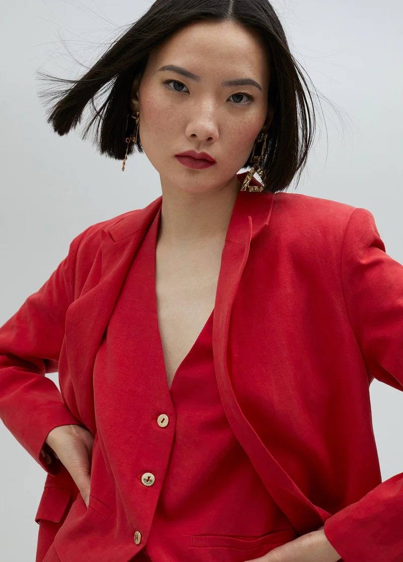 Lola Casademunt Straight fit tencel blazer