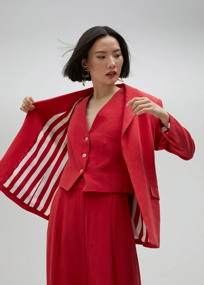 Lola Casademunt Straight fit tencel blazer