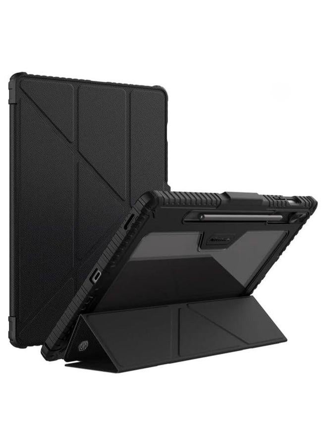 Cace for Samsung Galaxy Tab S10 Ultra (2024),Anti-Fall Smart Tablet Cover with Auto Sleep/Wake u0026 Sliding Window Lens Protection Pen Slot,TPU+PC Protective  - Image 1