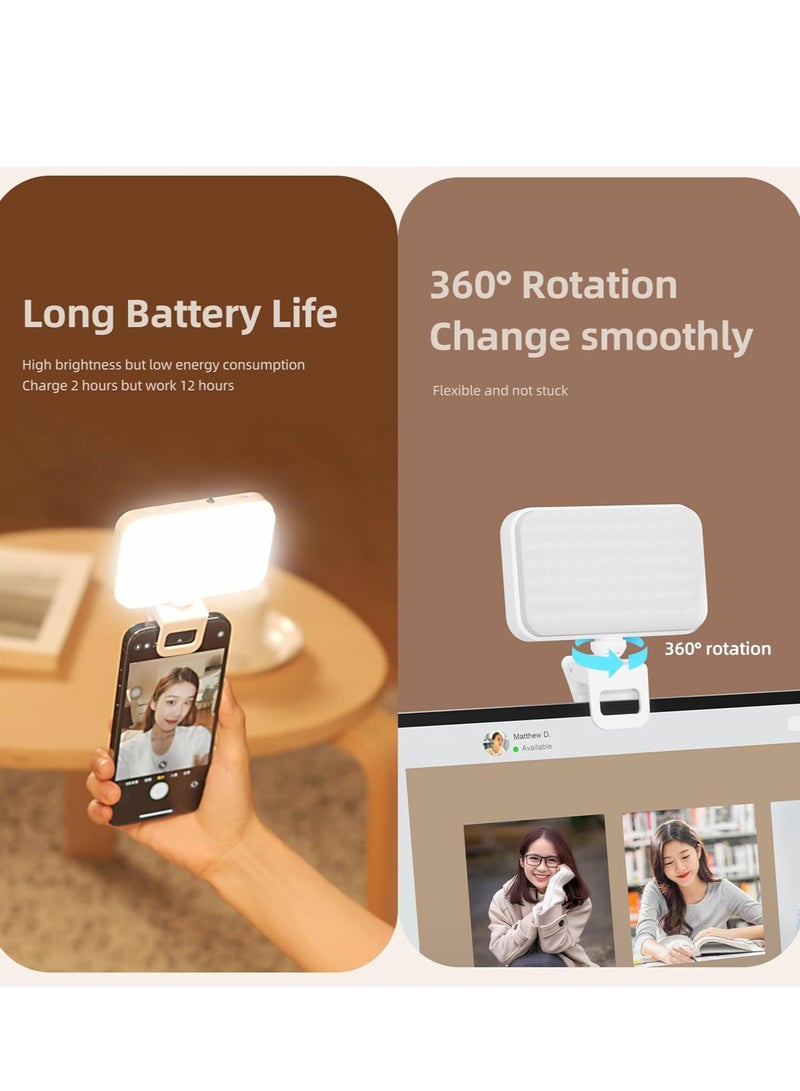 Arabest Selfie Light (Latest) 66 LED 3 Colors 5 Levels 360 Degree Rotation Flexible High Brightness (Long Battery) Type-C Fast Charge Fill Portable Clip Light for Phones, Camera, Laptop, ipad, Webcam, Makeup - Image 5