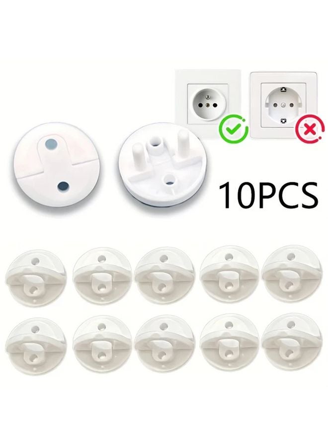 10pcs SYLORAID French Style Anti Electric Shock European Power Socket Covers - Image 2