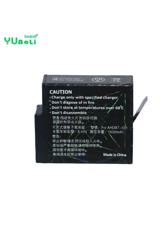 Direct Sales Suitable For Sports Camera Gopro Hero5 Special Battery 501 Lithium Battery 1220MAH-Standard Capacity:1600  - Image 2