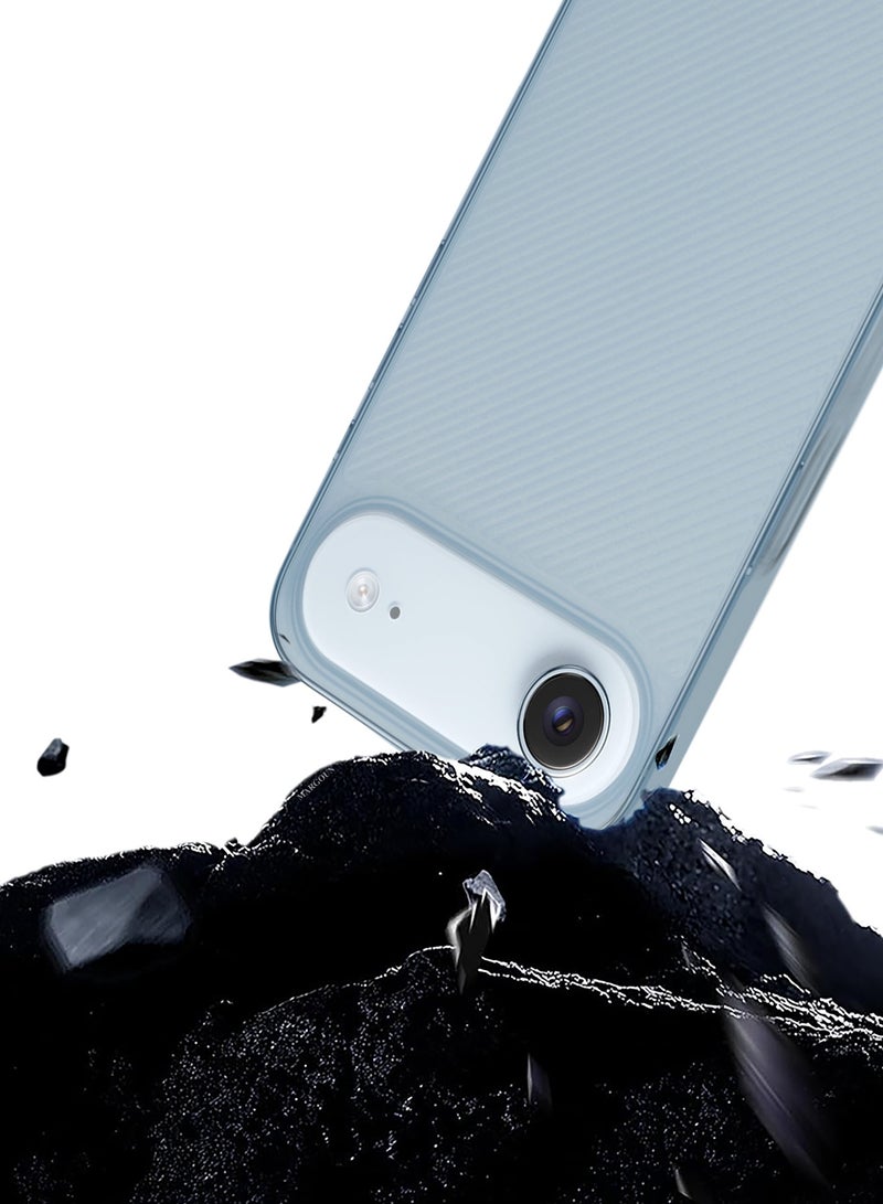 Case Cover for iPhone 17 Air - Sturdy Durable Ultra-Thin Case - Air Skin Line Design Transparent Back Cover - Drop Protection Cover - Light Blue - Image 5