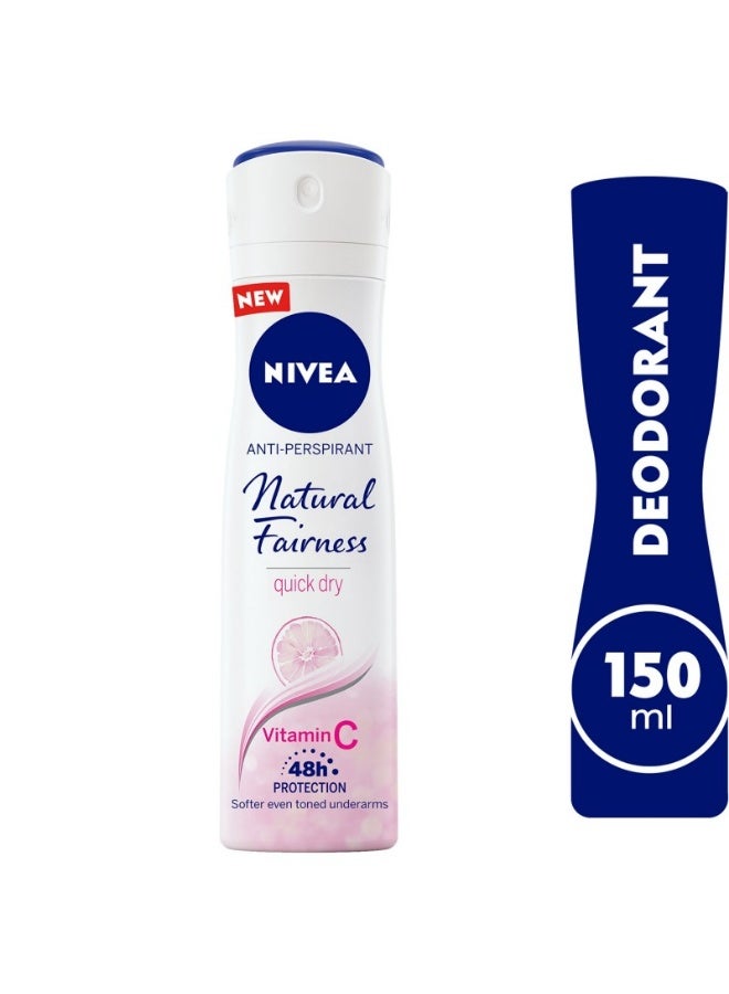 NIVEA Women Antiperspirant Spray Natural Fairness - 150 ml