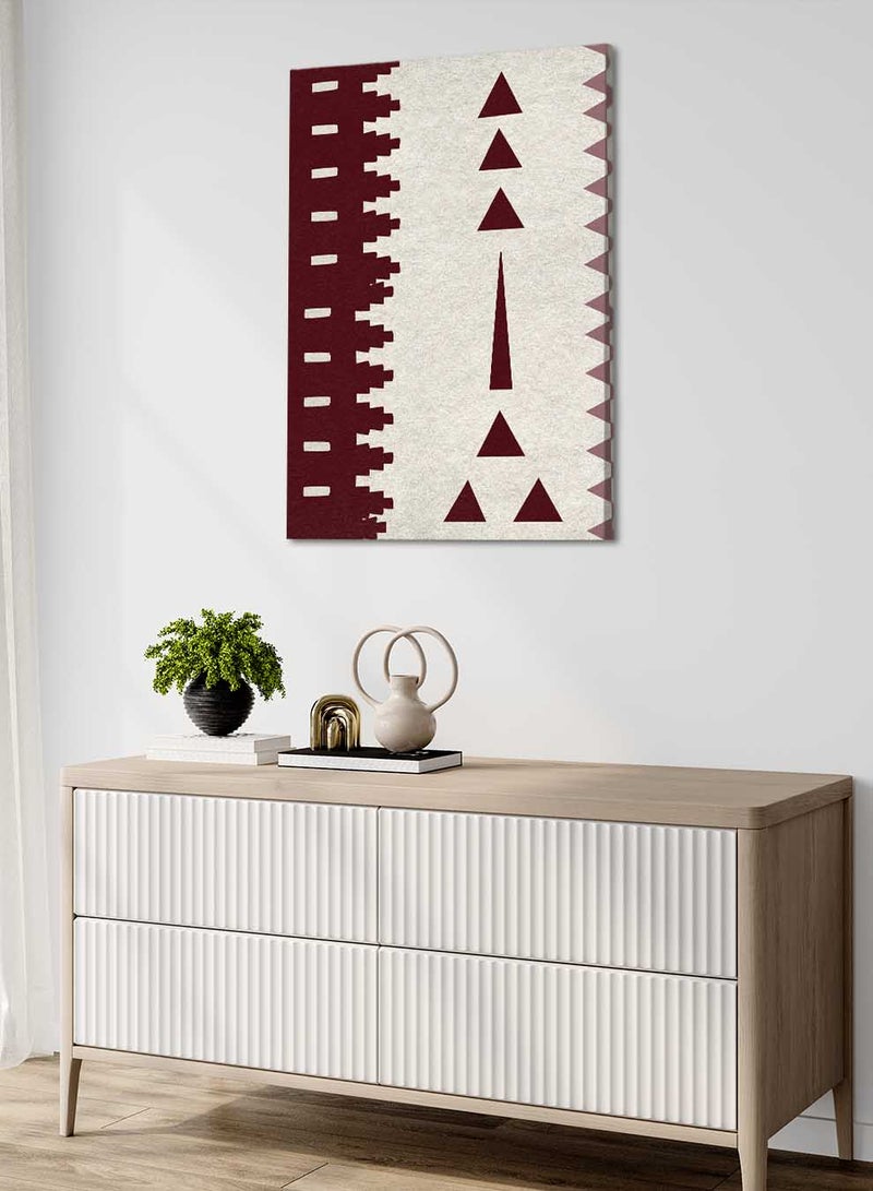 لوحة كانفاس على إطار خشبي بتصميم مستوحى من الطابع السعودي - Image 2