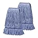 Hakfhsd 2 Pack Heavy Mop Replace Headmop Head ReplacementCommercial mop HeadsReusable Mop Head RefillsReplacement Mop Heads SuitableWet Industrial Blue Cotton Looped End String Head Refill Blue - Image 1