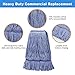 Hakfhsd 2 Pack Heavy Mop Replace Headmop Head ReplacementCommercial mop HeadsReusable Mop Head RefillsReplacement Mop Heads SuitableWet Industrial Blue Cotton Looped End String Head Refill Blue - Image 4