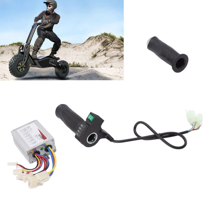 500W DC Motor Speed Controller 12V with Grip Brush Control Box for Electric Bike Scooter - Image 4