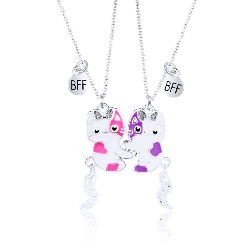 DOYYCA Best Friend Necklace Gifts Magnetic Matching Friendship Necklace for 2 Girls BFF Sister - Image 1
