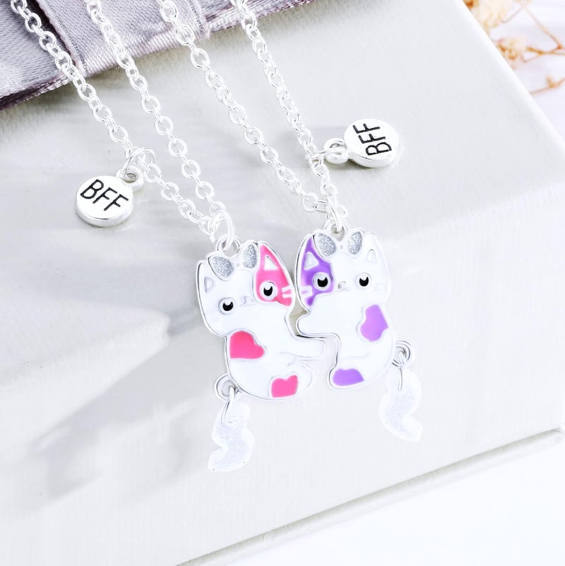 DOYYCA Best Friend Necklace Gifts Magnetic Matching Friendship Necklace for 2 Girls BFF Sister - Image 2