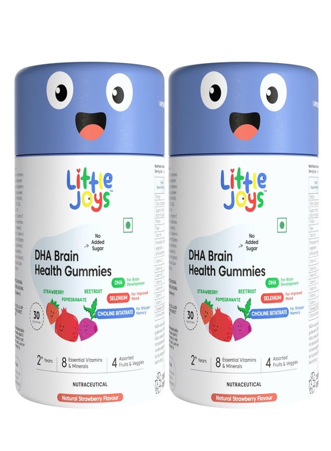 Little Joys ليتل جويز، حلوى أوميغا 3 DHA للأطفال | من 2 إلى 6 سنوات | عبوة 60 يومًا | تحسين التركيز والمزاج والنوم | مكملات أوميغا 3 نباتية | حلوى متعددة الفيتامينات للأطفال بدون سكر مضاف - Image 1