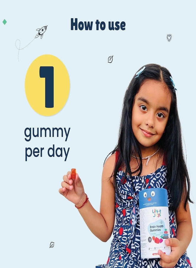 Little Joys ليتل جويز، حلوى أوميغا 3 DHA للأطفال | من 2 إلى 6 سنوات | عبوة 60 يومًا | تحسين التركيز والمزاج والنوم | مكملات أوميغا 3 نباتية | حلوى متعددة الفيتامينات للأطفال بدون سكر مضاف - Image 5
