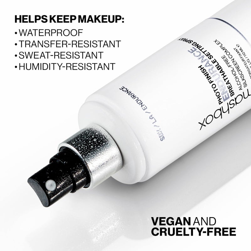 Smashbox Photo Finish Endurance Breathable Setting Spray | Lightweight, Long-Lasting, Hydrating Setting Spray | Locks in Makeup + Breathable Barrier That Strengthens Skin, 3.72 Fl Oz - Image 4