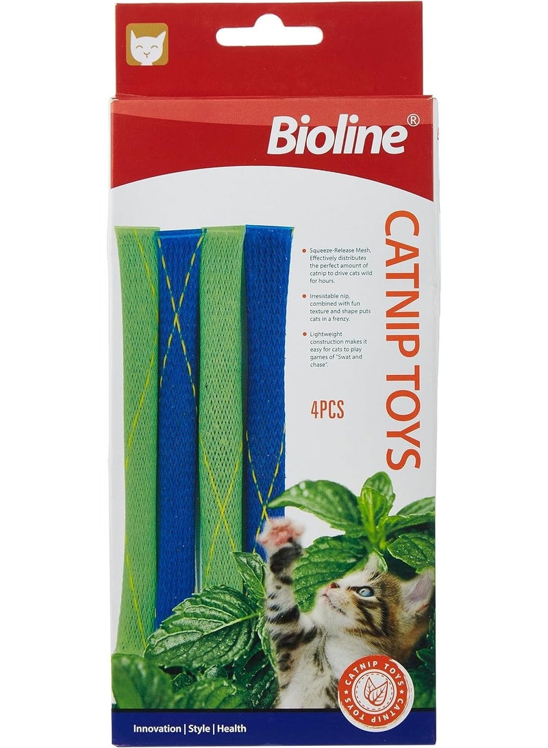 Bioline مجموعة ألعاب النعناع البري 4 قطع للقطط - Image 1