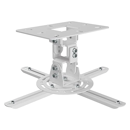 XINLEI Universal Projector Ceiling Mount Low Profile Projector Mount w/Retractable Arms and Multiple Adjustment Function PR14W - Image 1