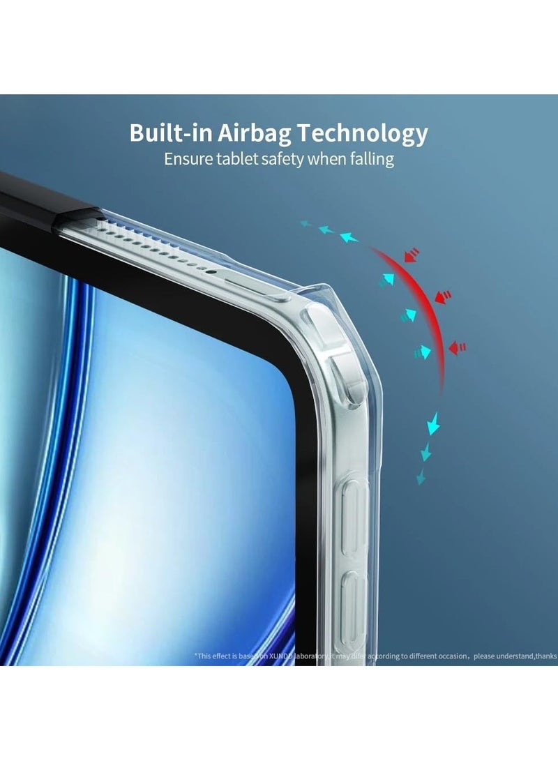 عام حافظة متوافقة مع آيباد إير 11 (2024) 11 بوصة 6 جنرال إم 2 ، 【حماية الوسادة الهوائية】 غطاء حماية شفاف للكاميرا بإطار من البولي يوريثان الحراري الناعم - Image 2