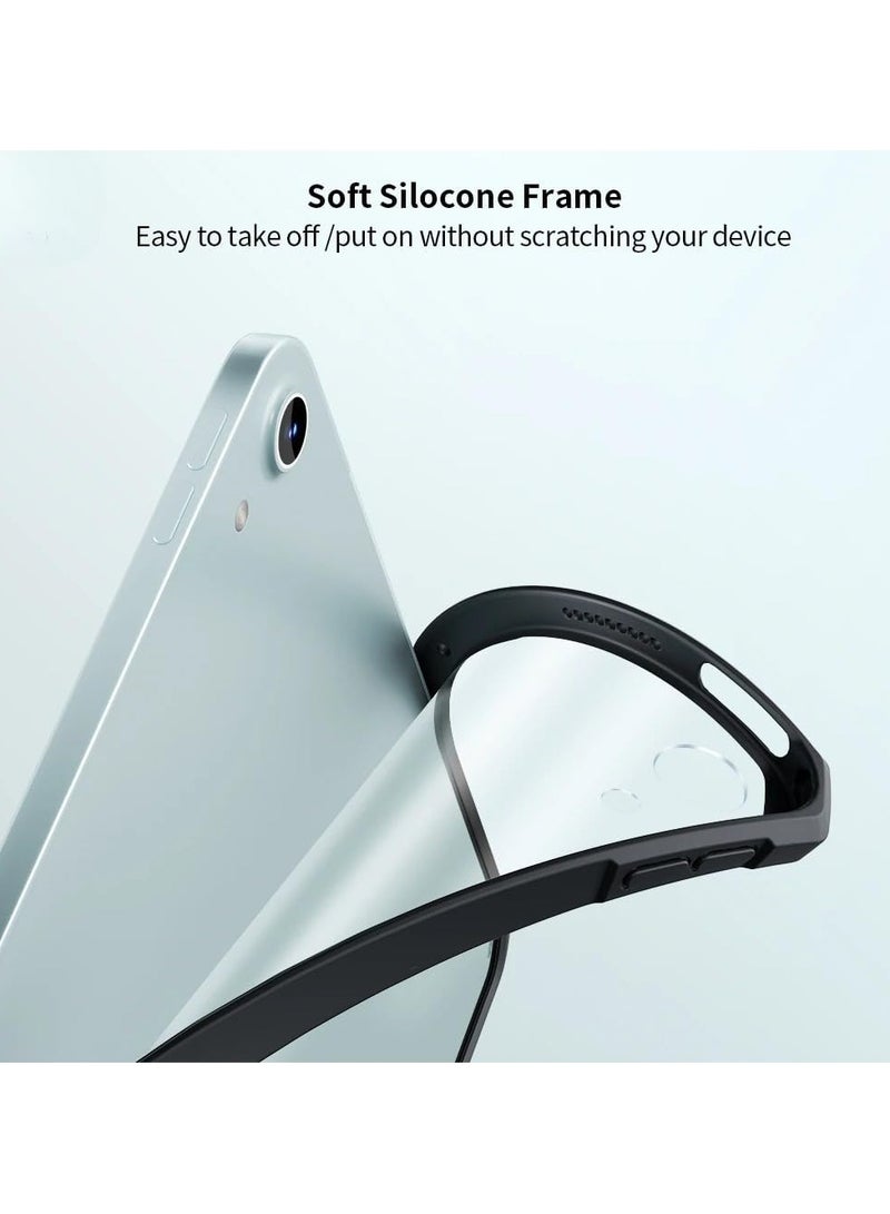 عام حافظة متوافقة مع آيباد إير 11 (2024) 11 بوصة 6 جنرال إم 2 ، 【حماية الوسادة الهوائية】 غطاء حماية شفاف للكاميرا بإطار من البولي يوريثان الحراري الناعم - Image 5