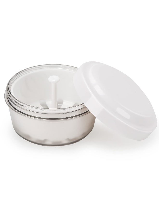 Generic Leak Proof Denture Case, Retainer Case Orthodontic Denture Cup with Strainer, for Dentures, Partial Dentures, Traditional Braces, Etc, Portable Retainer Cleaner Case for Household  - Image 2