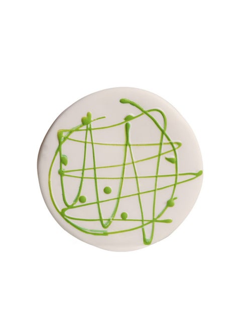Slow Rebound Decompression Pinch Music Simulation Prague Cake Super Soft Feel Release Pressure Decompression Toy-Color:Avocado Green On White-Specifications:11.5*11.5*4.7cm