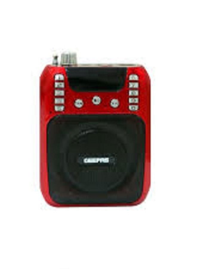 GEEPAS Rechargeable Mini Speaker With Microphone  - Image 1