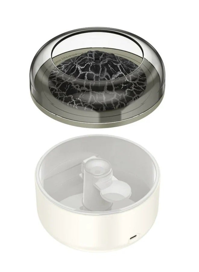 هوكو مرطب العلاج بالروائح العطرية HX30، موزع بالموجات فوق الصوتية - 2 في 1، مرطب ومعطر للهواء، يعمل لمدة 15 ساعة، مع ضوء بركان مهدئ - Image 2