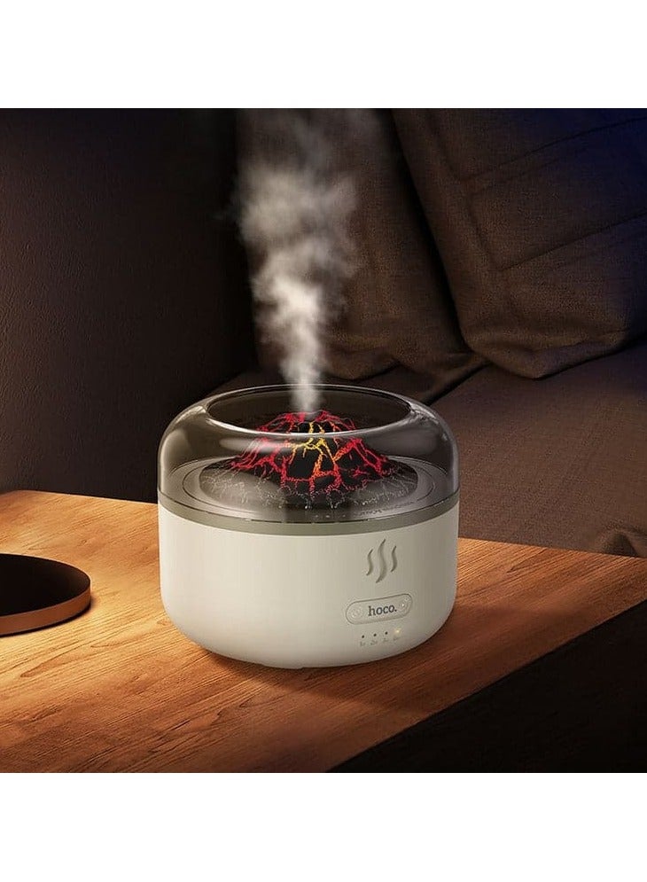 هوكو مرطب العلاج بالروائح العطرية HX30، موزع بالموجات فوق الصوتية - 2 في 1، مرطب ومعطر للهواء، يعمل لمدة 15 ساعة، مع ضوء بركان مهدئ - Image 4