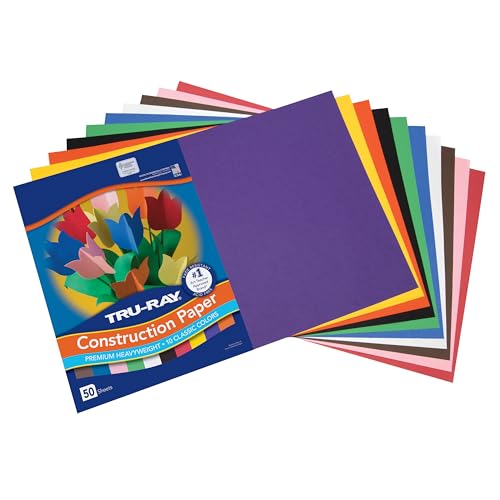 TRU-RAY ورق البناء Tru-Ray®، 50% معاد تدويره، ألوان متنوعة، 12" x 18"، عبوة من 50 - Image 2
