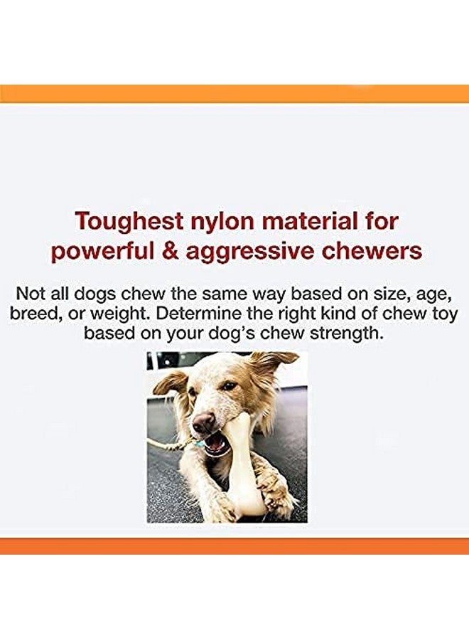 لعبة عظمة مضغ متينة من النايلون مثالية للتدريب ومضغ الكلاب والجراء العدوانية - كبيرة (عبوة من قطعة واحدة) - Image 4