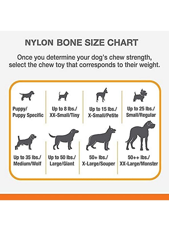 لعبة عظمة مضغ متينة من النايلون مثالية للتدريب ومضغ الكلاب والجراء العدوانية - كبيرة (عبوة من قطعة واحدة) - Image 5