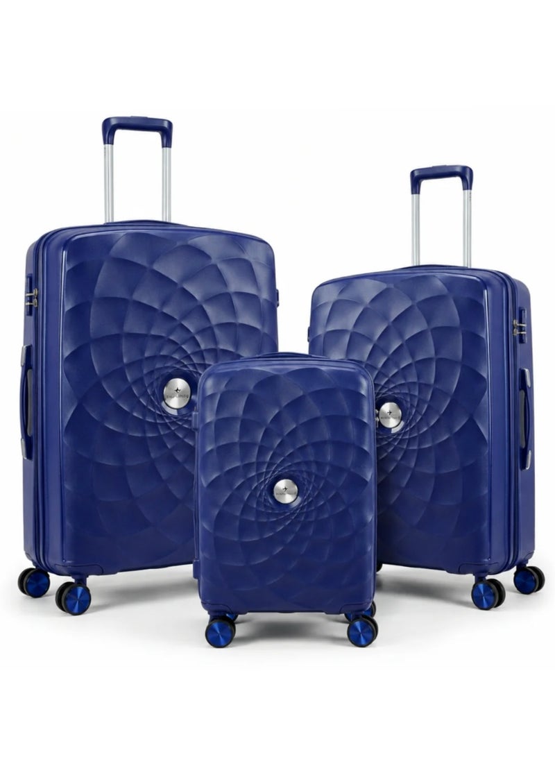 Classic Blue Luggage Set - Image 3