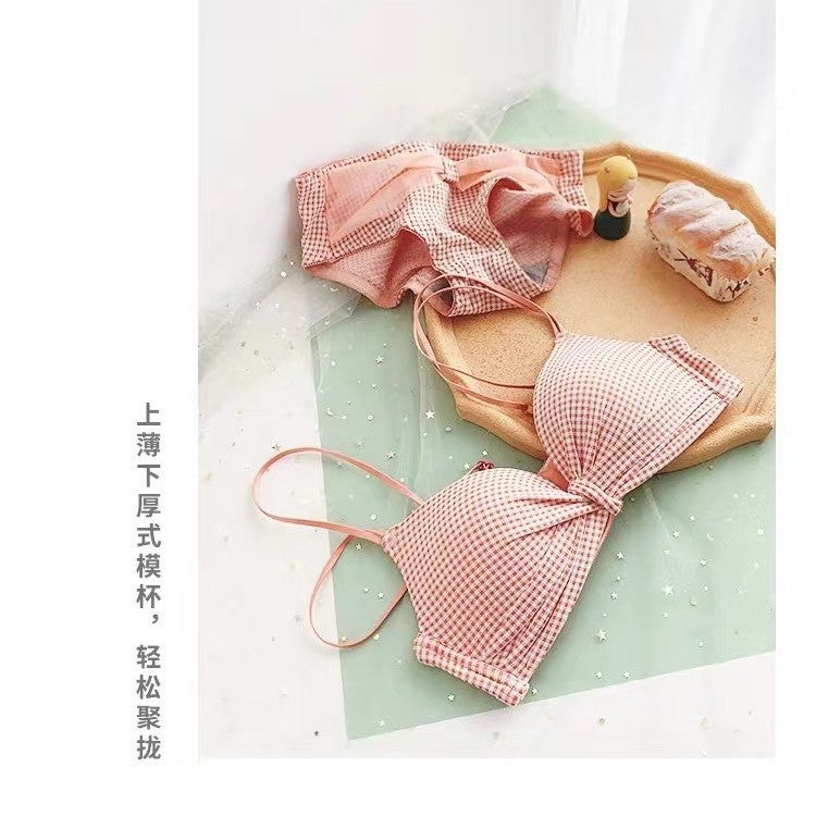 Naughty Momo Shangpin Bra No Steel Ring Gathering Adjustable Sports Breathable Sleep Seamless Underwear For Women - Image 3