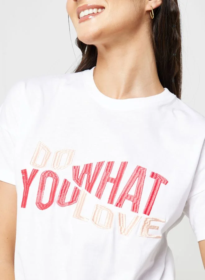 Ginger Regular Tee With Drop Shoulder With Tie Front