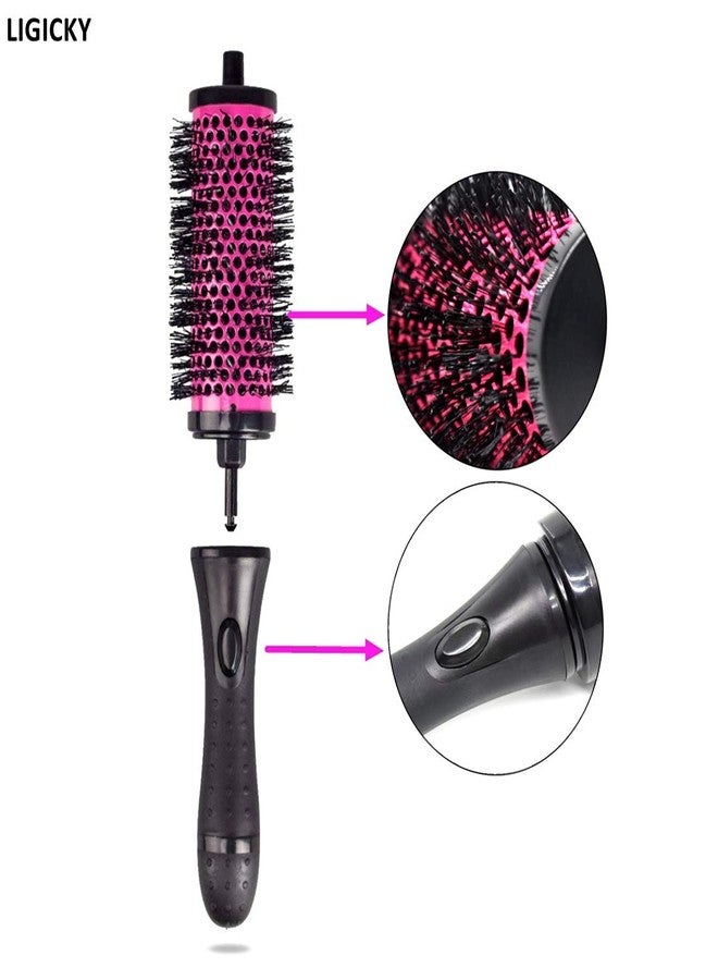 LIGICKY Blowout Brush Set with 2.3’’ Detachable Barrels Round Brushes Hair Styling Tool, 1 Handle 5 Barrels, Large - Image 4