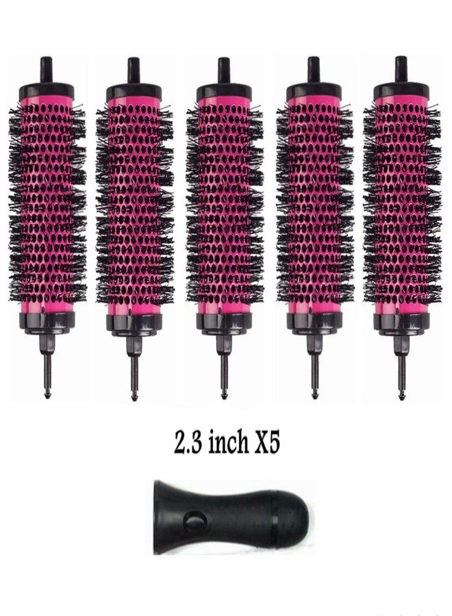 LIGICKY Blowout Brush Set with 2.3’’ Detachable Barrels Round Brushes Hair Styling Tool, 1 Handle 5 Barrels, Large - Image 1