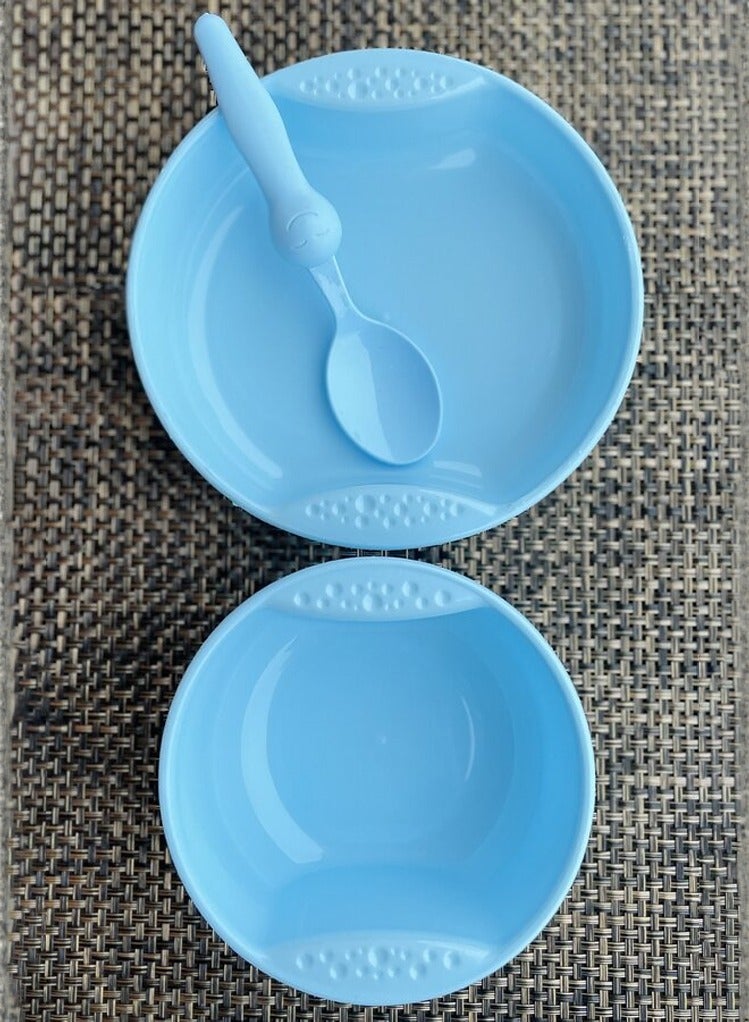 Bebekevi A set of 3 pieces of plastic children's tableware - Image 1