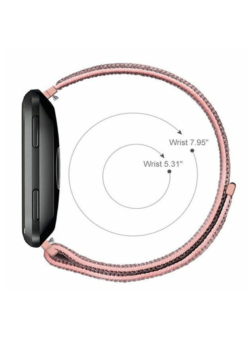20mm Quick Release Watch Band Replacement Nylon Strap for Universal Samsung Watch/Huawei GT3,Pink - Image 4
