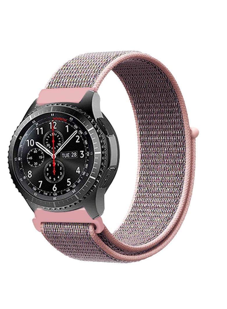 20mm Quick Release Watch Band Replacement Nylon Strap for Universal Samsung Watch/Huawei GT3,Pink - Image 3