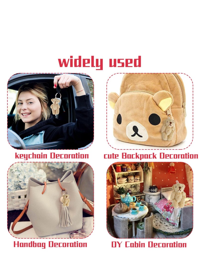 Excefore A Little Pocket Bear in a Tin Box, Hug Teddy Bear, Mini Animal Pocket Hug Bear, Fuzzy Mini Teddy Bears, for Valentines, Graduation, Birthday, Wedding (Brown)  - Image 5