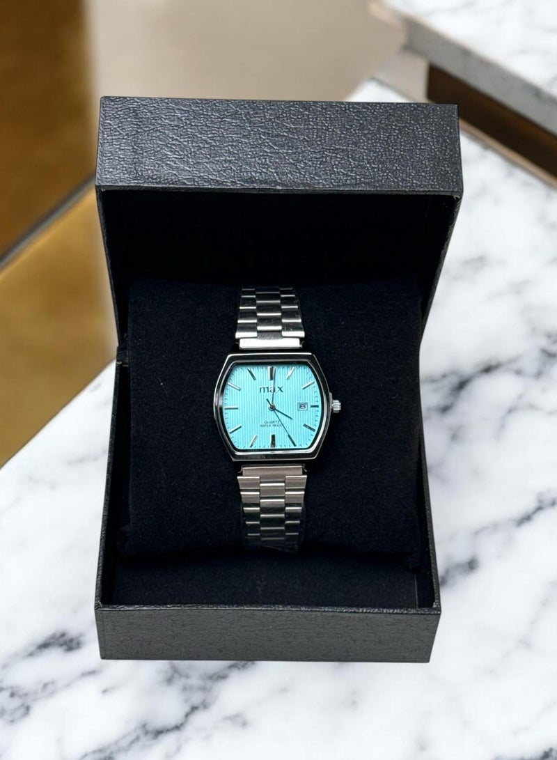 ماكس ساعة Max رجالية كلاسيكية | تصميم فاخر بلون تيفاني أنيق ومقاومة للماء - Image 2