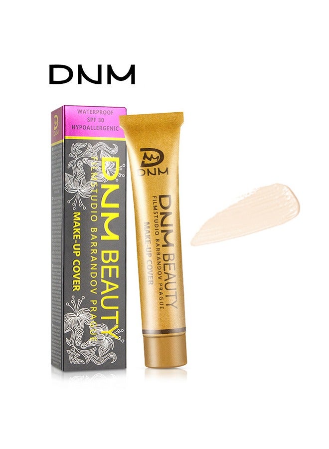 DNM Full Coverage Foundation Liquid Makeup, Matte Foundation with SPF 30, Waterproof and Long-Lasting Foundation - Image 1